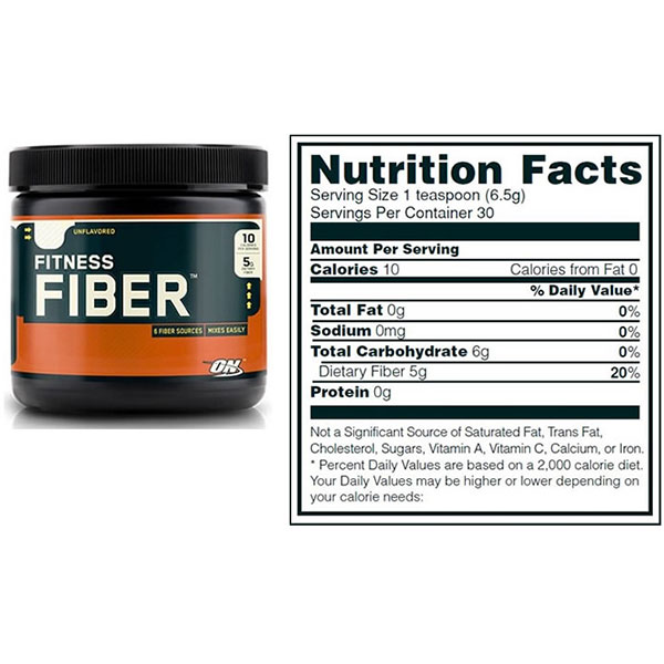 optimum Fitness Fiber.jpg پودر فیتنس فایبر اپتیموم نوتریشن 195 گرم - Image 3